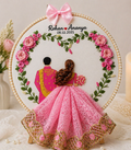 Personalized Couple Embroidery Hoop Art | Custom Wedding Gift